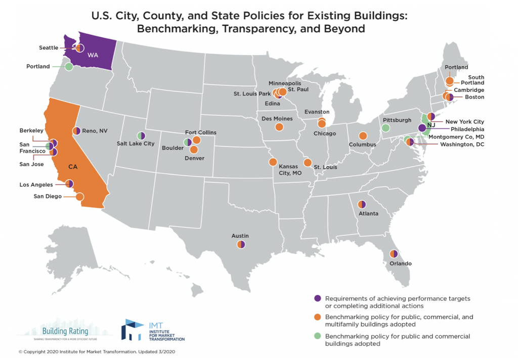US City and State Policies for Existing buildings